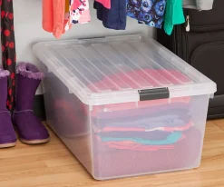 Iris® Storage Boxes With Lift-Off Lids, 26 1/10