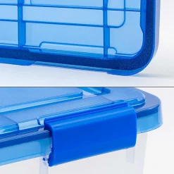 Iris Ultimate WeatherPro Storage Boxes, 19-5/8”L x 16-3/16”W x 14-1/4”H, 26.5 Qt, Clear
