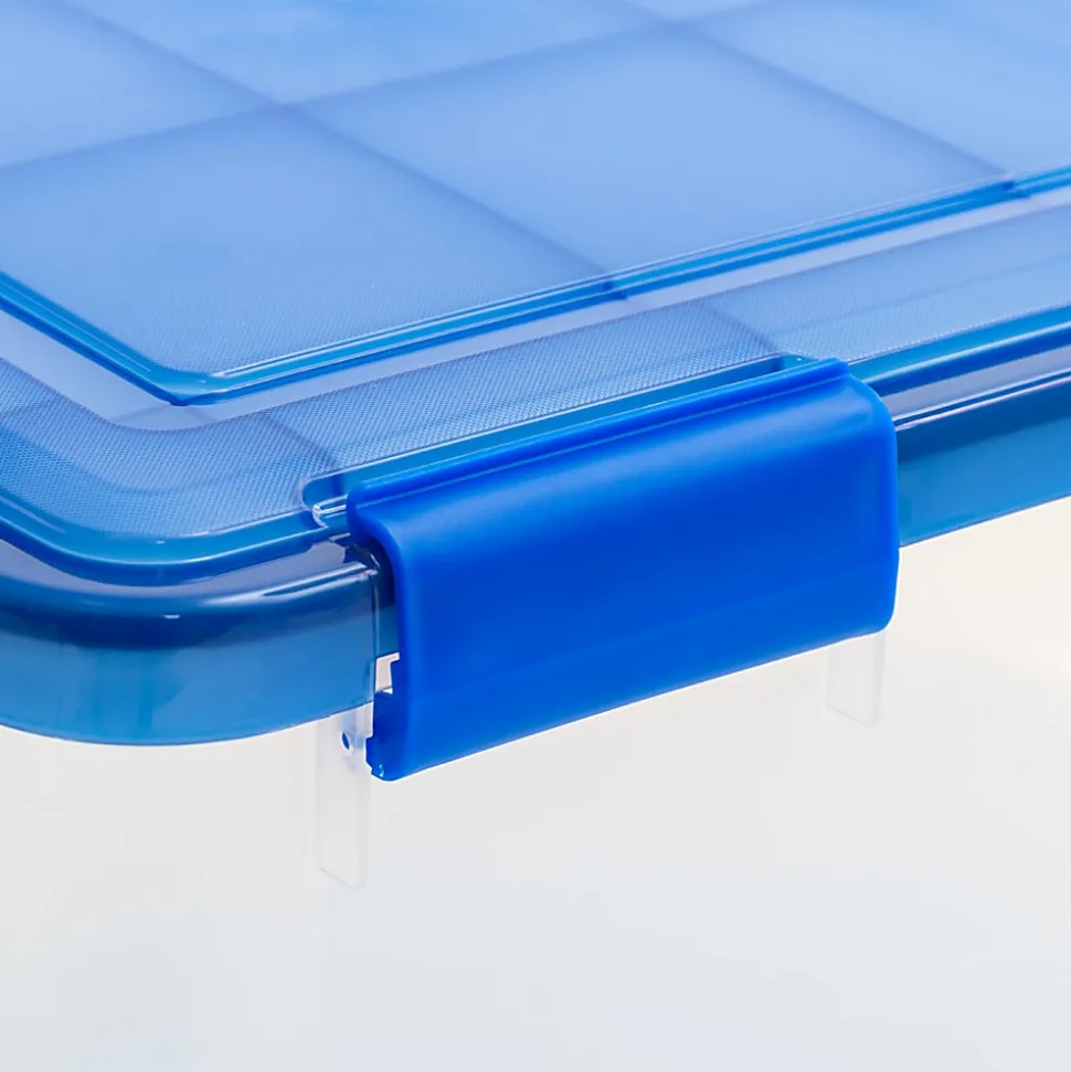 Iris Ultimate Weatherpro Storage Box, 17-1/2”L x 16-3/16”W x 10-1/4”H, 19 Qt, Clear