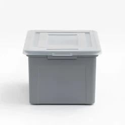 Iris USA® File Boxes, 35 Qt, 28-15/16”L x 21”W x 17-11/16”H, Gray, Pack Of 3 Boxes