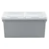 Iris USA® File Boxes, 44 Qt, 31-1/2”L x 17-5/16”W x 13”H, Gray, Pack Of 4 Boxes