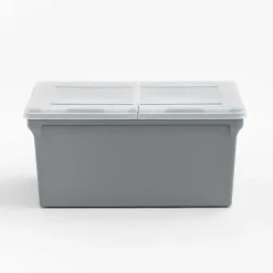 Iris USA® File Boxes, 44 Qt, 31-1/2”L x 17-5/16”W x 13”H, Gray, Pack Of 4 Boxes