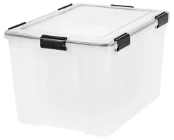 IRIS® Weatherpro® Plastic Storage Container With Latch Lid, 14 1/2