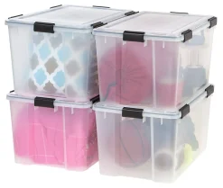 IRIS® Weatherpro® Plastic Storage Container With Latch Lid, 14 1/2