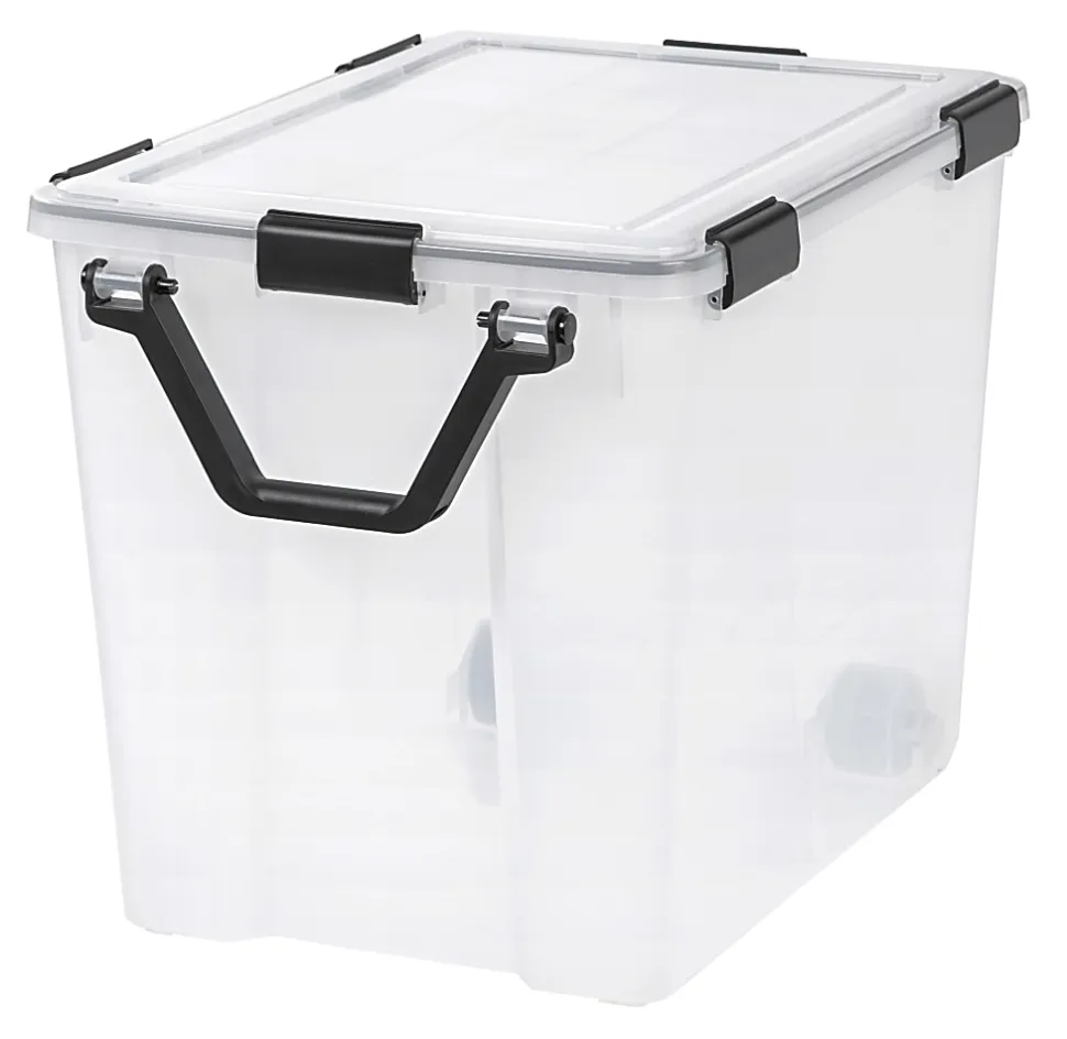Iris WeatherPro Tote With Handle, 103-Quart, Clear, Total Qty 1