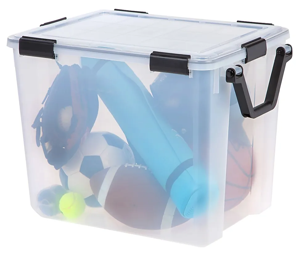 Iris WeatherPro Tote With Handle, 103-Quart, Clear, Total Qty 1