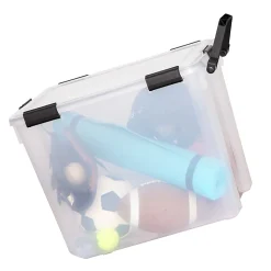 Iris WeatherPro Tote With Handle, 103-Quart, Clear, Total Qty 1