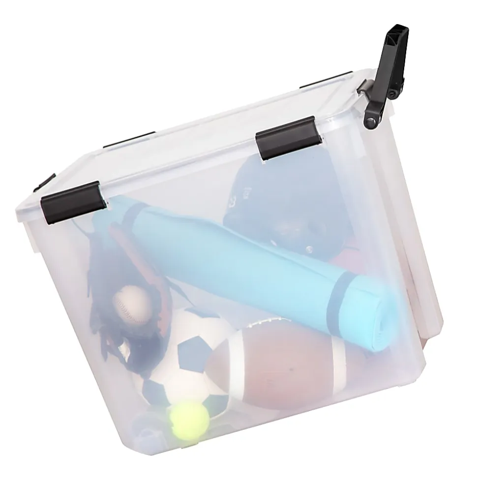 Iris WeatherPro Tote With Handle, 103-Quart, Clear, Total Qty 1