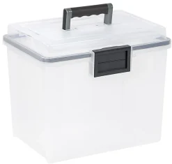 Iris® Weathertight® Mobile Storage File Box, 11 1/2