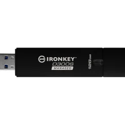 IronKey 128GB D300SM USB 3.1 Flash Drive - 128 GB - USB 3.1 - 256-bit AES - TAA Compliant