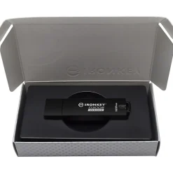 IronKey 128GB D300SM USB 3.1 Flash Drive - 128 GB - USB 3.1 - 256-bit AES - TAA Compliant