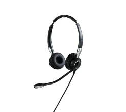 Jabra BIZ 2400 II QD Headset - Stereo - Quick Disconnect - Wired - Over-the-head - Binaural - Supra-aural - Noise Canceling - Black