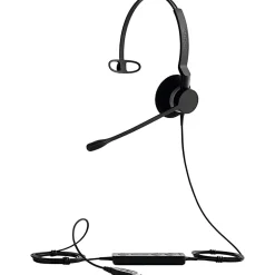Jabra BIZ 2300 USB MS Wired Mono Headset - Mono - USB - Wired - Over-the-head - Monaural - Supra-aural - Noise Cancelling Microphone