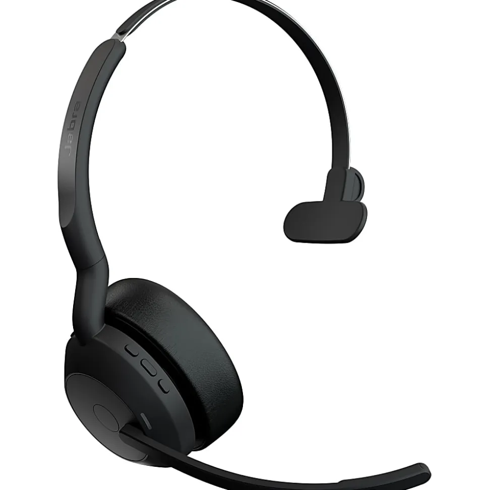 Jabra Evolve2 55 Headset - Mono - Wireless - Bluetooth - 98.4 ft - 20 Hz to 20 kHz - On-ear - Monaural - 2559989998901