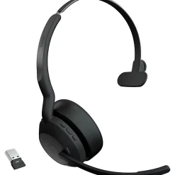 Jabra Evolve2 55 Headset - Mono - Wireless - Bluetooth - 98.4 ft - 20 Hz to 20 kHz - On-ear - Monaural - 2559988999901