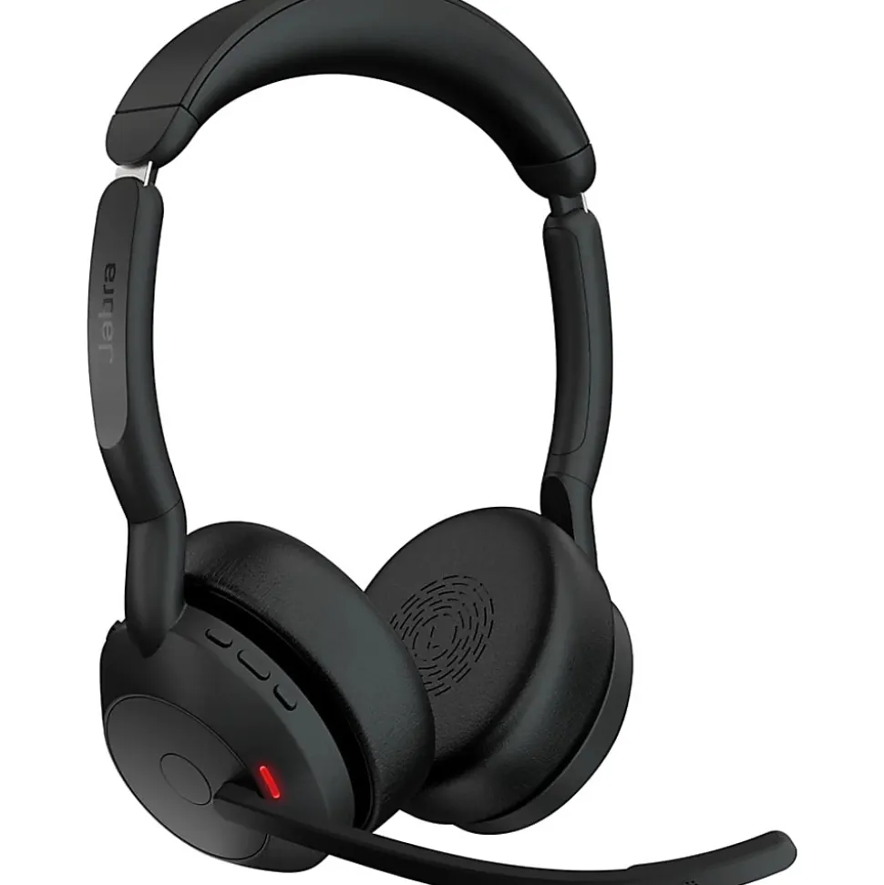 Jabra Evolve2 55 Headset - Stereo - Wireless - Bluetooth - 98.4 ft - 20 Hz to 20 kHz - On-ear - Binaural - 2559998999901