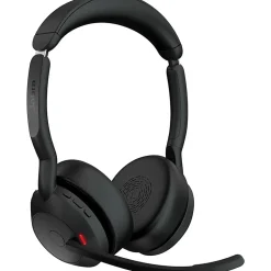 Jabra Evolve2 55 Headset - Stereo - Wireless - Bluetooth - 98.4 ft - 20 Hz to 20 kHz - On-ear - Binaural - 2559999998901