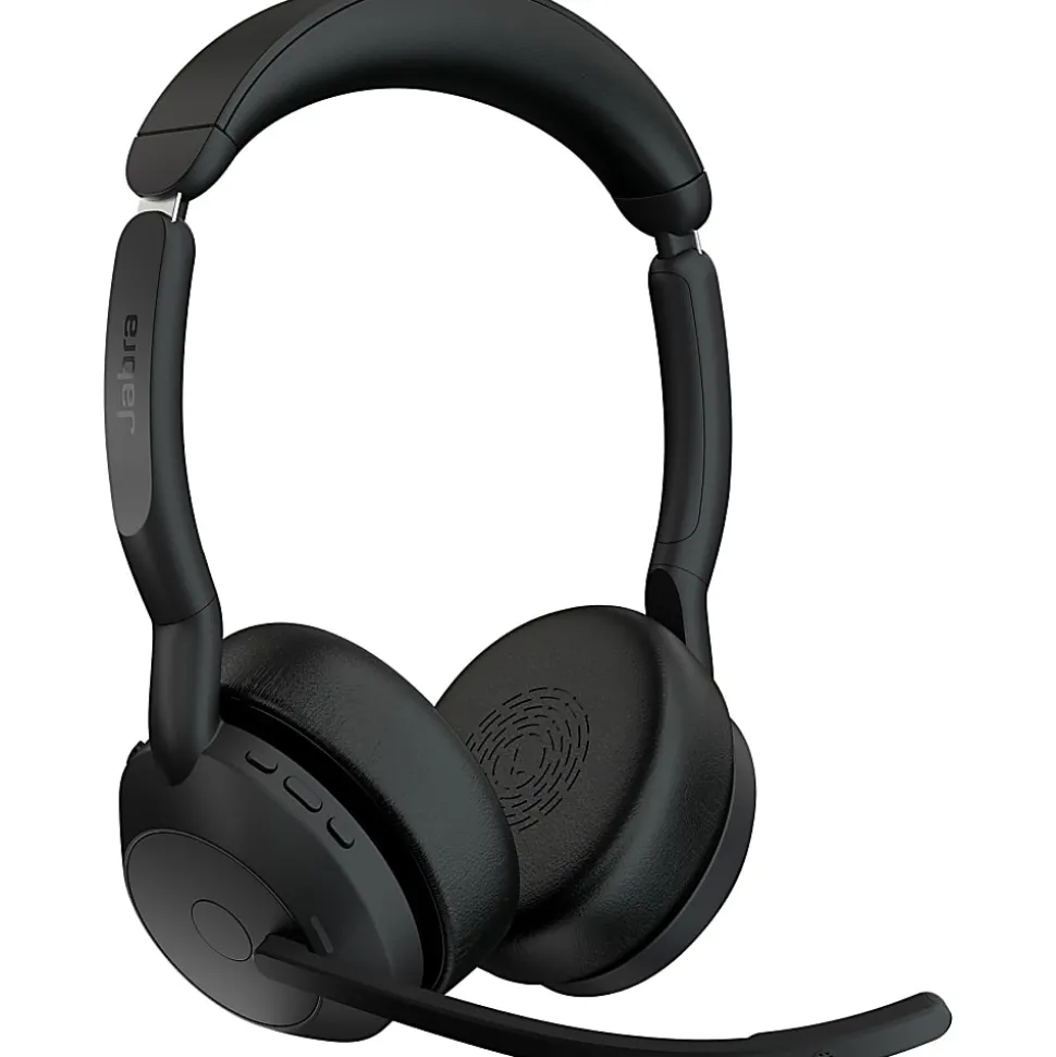 Jabra Evolve2 55 Headset - Stereo - Wireless - Bluetooth - 98.4 ft - 20 Hz to 20 kHz - On-ear - Binaural - 2559999998901