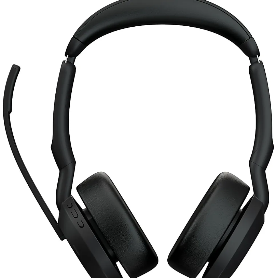 Jabra Evolve2 55 Headset - Stereo - Wireless - Bluetooth - 98.4 ft - 20 Hz to 20 kHz - On-ear - Binaural - 2559999998901