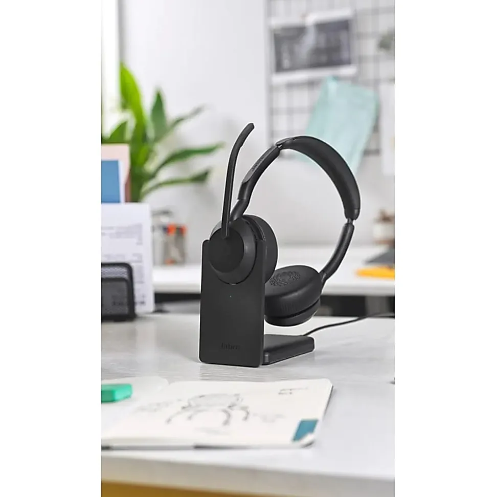 Jabra Evolve2 55 Headset - Stereo - Wireless - Bluetooth - 98.4 ft - 20 Hz to 20 kHz - On-ear - Binaural - 2559999998901