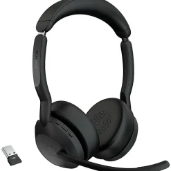 Jabra Evolve2 55 Headset - Stereo - Wireless - Bluetooth - 98.4 ft - 20 Hz to 20 kHz - On-ear - Binaural - 2559998989901