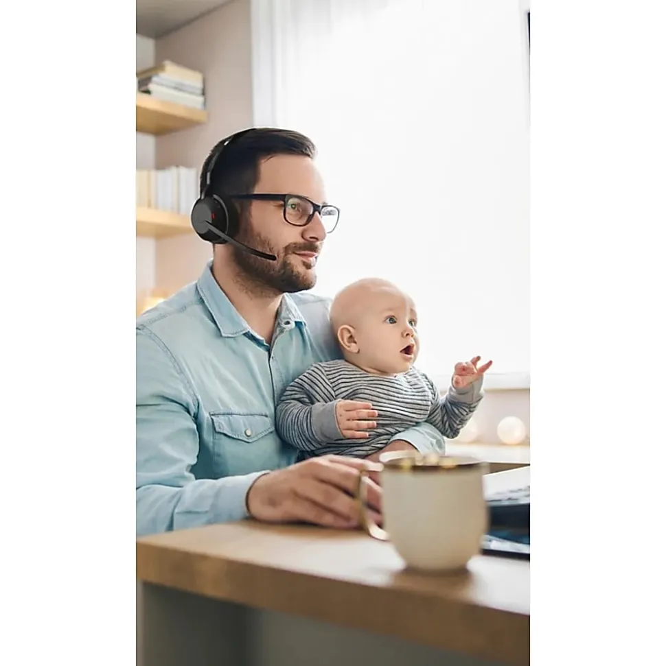 Jabra Evolve2 55 Headset - Stereo - Wireless - Bluetooth - 98.4 ft - 20 Hz to 20 kHz - On-ear - Binaural - 2559998989901