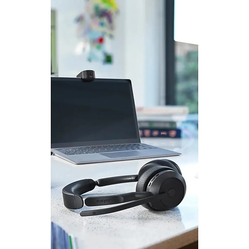 Jabra Evolve2 55 Headset - Stereo - Wireless - Bluetooth - 98.4 ft - 20 Hz to 20 kHz - On-ear - Binaural - 2559998989901