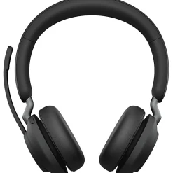 Jabra Evolve2 65 Headset With Charging Stand - Stereo - USB Type A - Wireless - Bluetooth - Over-the-head - Binaural - Supra-aural - Black