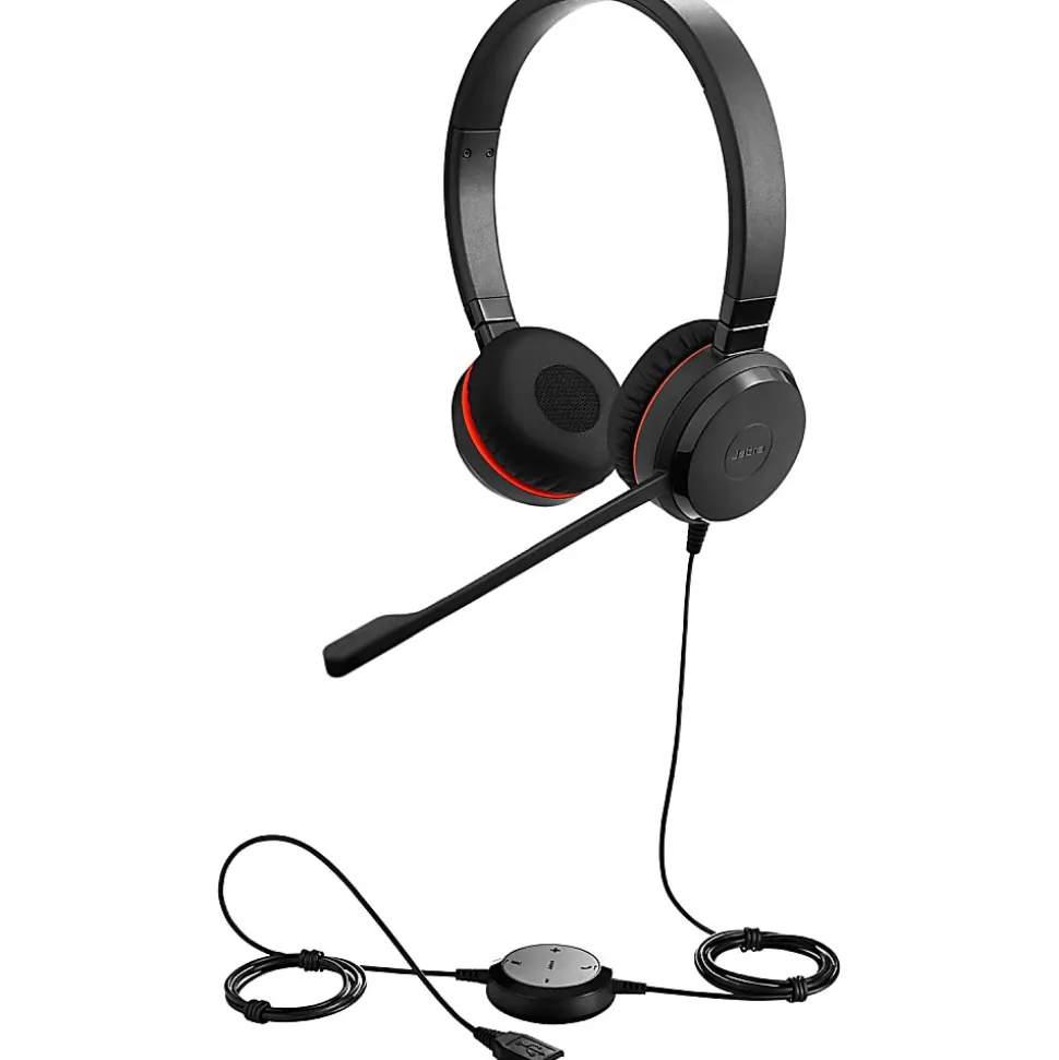 Jabra Evolve 30 II Headset - Stereo - Mini-phone (3.5mm), USB - Wired - 32 Ohm - 150 Hz to 7 kHz - Ove - GSA5399823309
