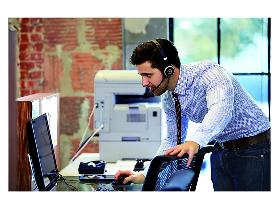 Jabra® Evolve 65 Microsoft® Lync Stereo Wireless Bluetooth® Over-The-Head Headphones