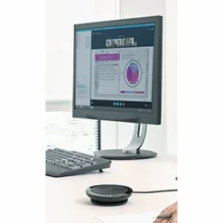 Jabra Speak 510+ MS Speakerphone  Wired/Wireless Bluetooth  Skype for Business  4 Meeting Persons Capacity  Omni directional Microphone(s)  Black
