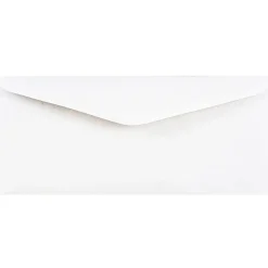JAM Paper® Booklet Commercial-Flap Envelopes, #11, Gummed Seal, White, Pack Of 500 Envelopes