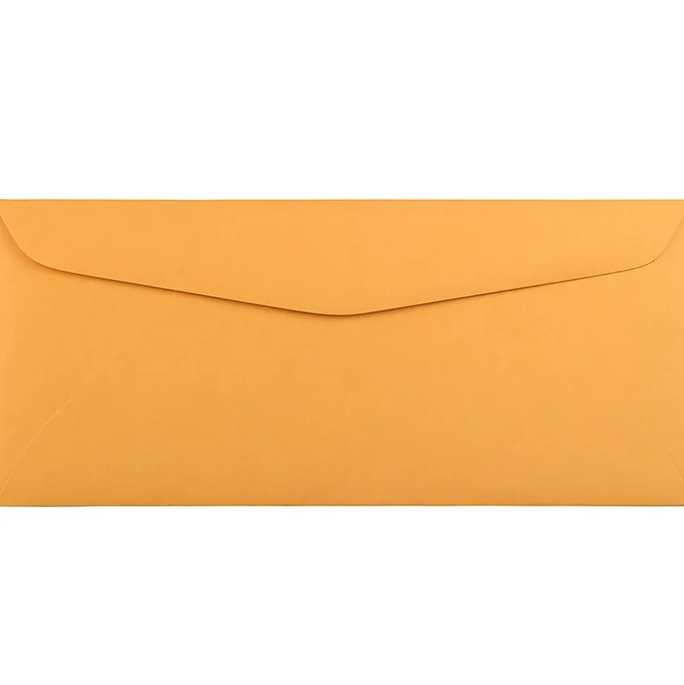 JAM Paper® Booklet Commercial-Flap Envelopes, #12, Gummed Seal, Brown Kraft, Pack Of 500 Envelopes