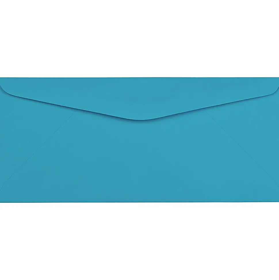 JAM Paper® Booklet Envelopes, #9, Gummed Seal, Blue, Pack Of 50