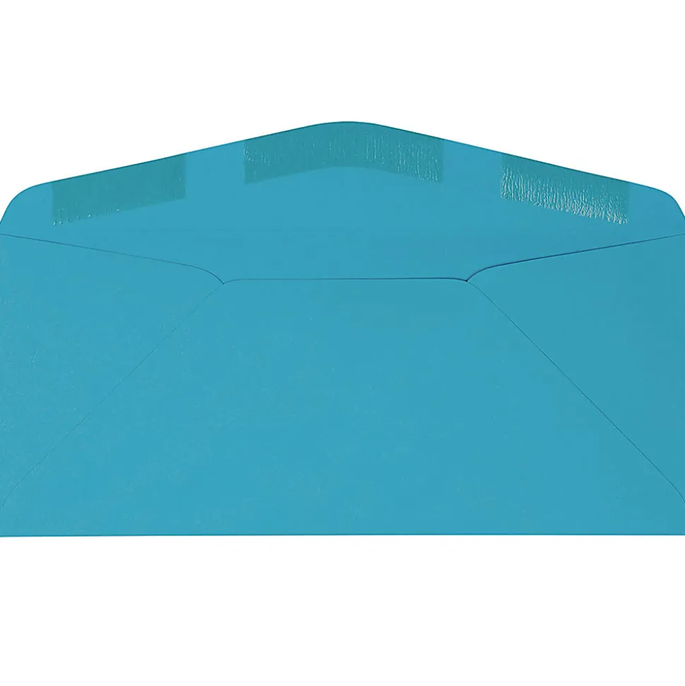 JAM Paper® Booklet Envelopes, #9, Gummed Seal, Blue, Pack Of 50