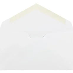 JAM Paper® Booklet Envelopes, #7 3/4 Monarch, Commercial Flap, Gummed Seal, White, Pack Of 25