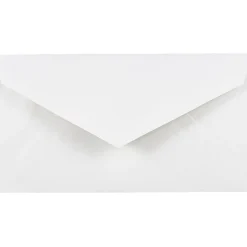 JAM Paper® Booklet Envelopes, #7 3/4 Monarch, Commercial Flap, Gummed Seal, White, Pack Of 25