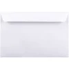 JAM Paper® Booklet Envelopes, 6" x 9", Gummed Seal, White, Pack Of 50 Envelopes