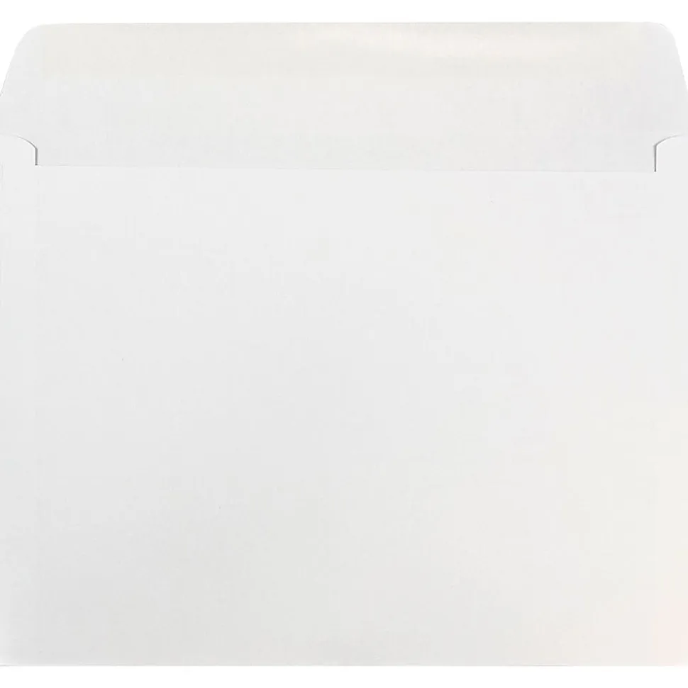 JAM Paper® Booklet Envelopes, 9" x 12", Gummed Seal, 30% Recycled, Blue, Pack Of 25