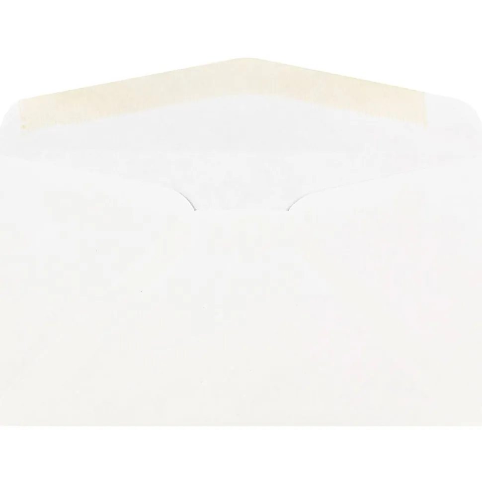 JAM Paper® Booklet Envelopes, 3 5/8" x 6 1/2", Gummed Seal, White, Pack Of 25