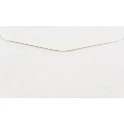JAM Paper® Booklet Envelopes, 3 5/8" x 6 1/2", Gummed Seal, White, Pack Of 25