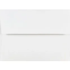 JAM Paper® Booklet Invitation Envelopes, A6, Gummed Seal, White, Pack Of 100 Envelopes
