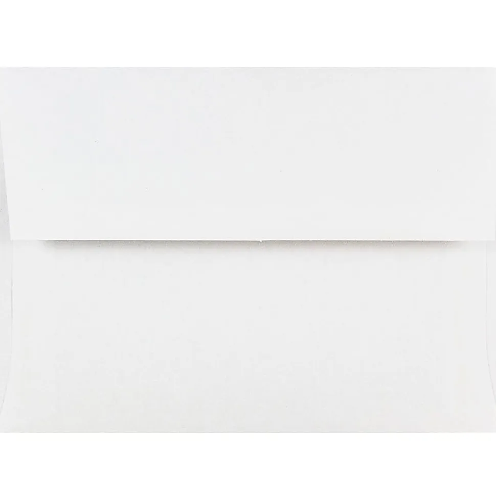 JAM Paper® Booklet Invitation Envelopes, A6, Gummed Seal, White, Pack Of 100 Envelopes