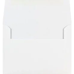 JAM Paper® Booklet Invitation Envelopes, A6, Gummed Seal, White, Pack Of 100 Envelopes