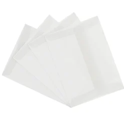 JAM Paper® Booklet Invitation Envelopes, A7, Gummed Seal, Clear Translucent, Pack Of 25