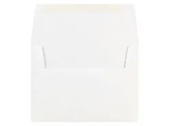 JAM Paper® Booklet Invitation Envelopes, A7, Gummed Seal, White, Pack Of 100 Envelopes