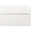 JAM Paper® Booklet Invitation Envelopes, A10, Gummed Seal, Strathmore Bright White, Pack Of 25, 191220