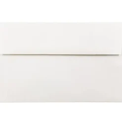 JAM Paper® Booklet Invitation Envelopes, A10, Gummed Seal, Strathmore Bright White, Pack Of 25, 191220