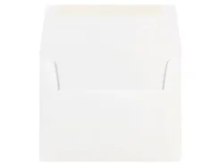 JAM Paper® Booklet Invitation Envelopes, A7, Gummed Seal, White, Pack Of 50 Envelopes