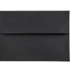 JAM Paper® Booklet Invitation Envelopes, A6, Gummed Seal, 30% Recycled, Black, Pack Of 25